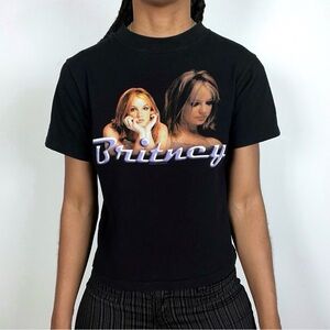 Vintage Y2K 2000 Britney Spears Tour T Shirt Band Tee Kids Youth Size Medium